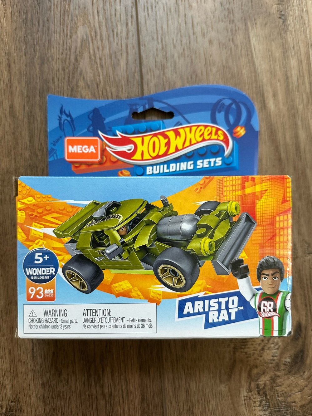NEW! Hot Wheels Building Set, Aristo Rat, Ages 5+, 93pcs.,Collector, Gift, GYG35